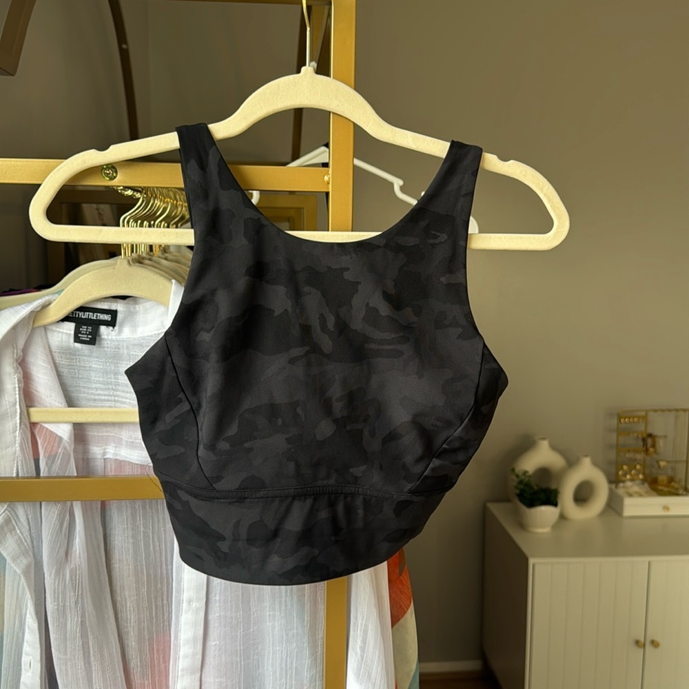 Black lululemon longline bra